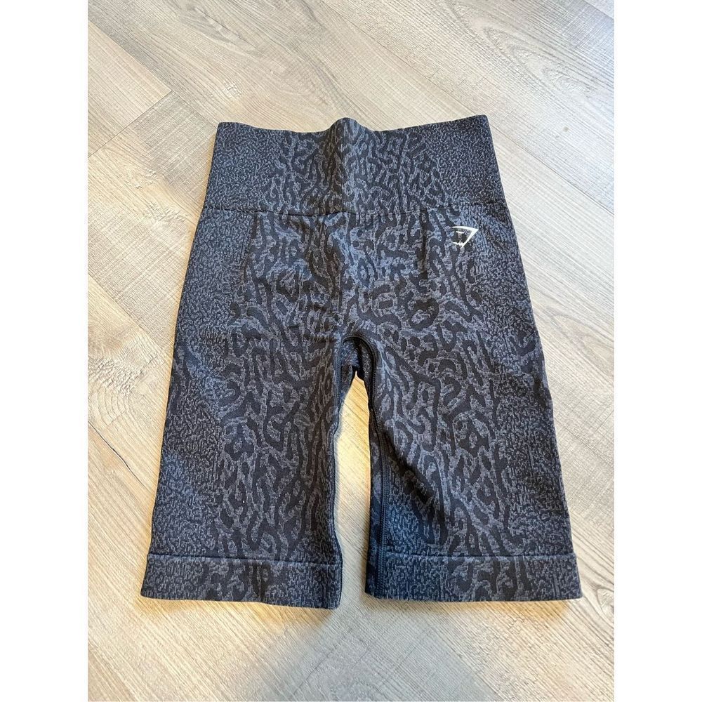 Gymshark Women's Adapt Animal Seamless Cycling Shorts Black Women’s M